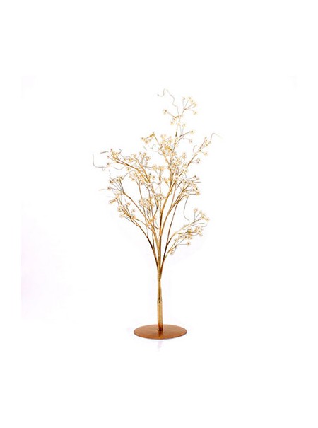 Centrotavola albero oro con perle