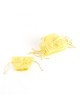 Sacchetto portaconfetti avorio in organza con fiocco