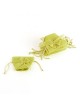 Sacchetto portaconfetti avorio in organza con fiocco