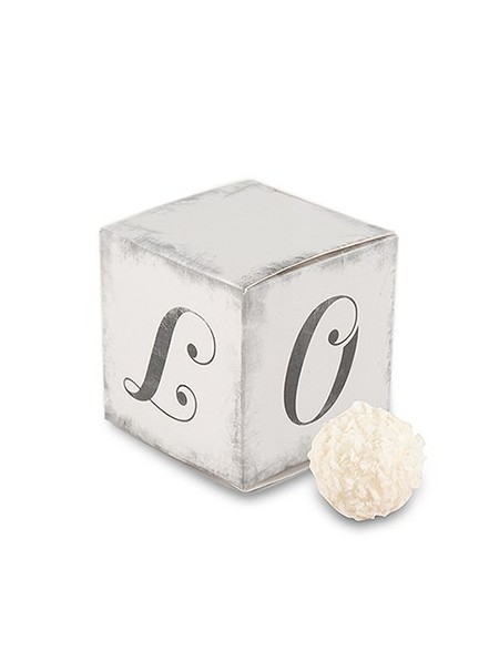 Scatolina portaconfetti cubo love