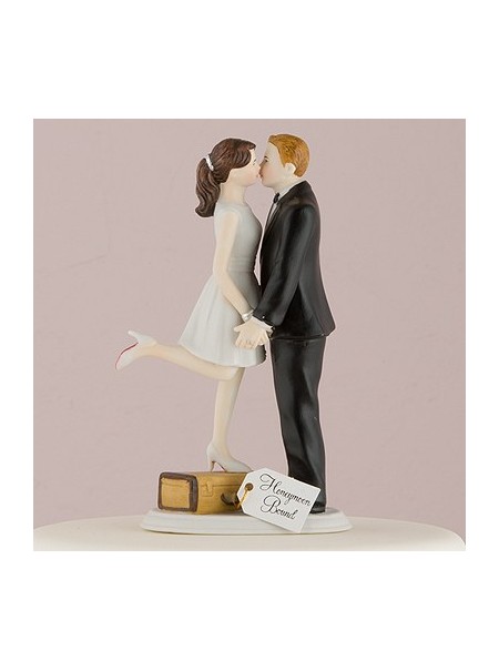 Cake topper "Un bacio e si parte"