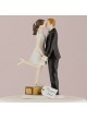 Cake topper "Un bacio e si parte"