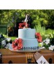 Cake topper "Un bacio e si parte"