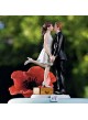 Cake topper "Un bacio e si parte"