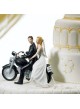Cake topper "Sposi in moto"
