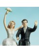 Cake topper "Sposi in auto"