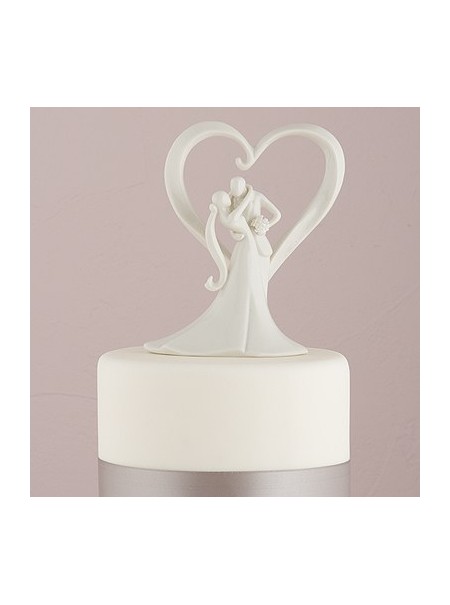 Cake topper "Sposi nel cuore"