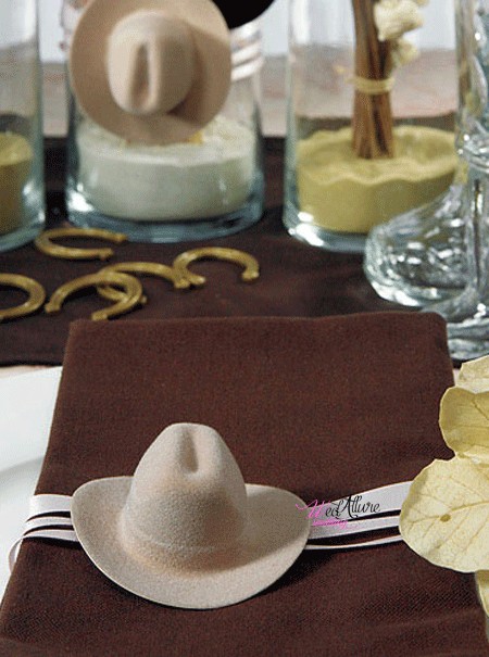 Mini cappello cowboy segnaposto small