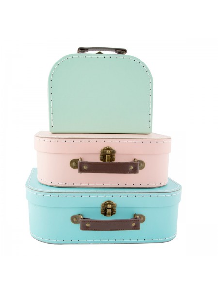 set di 3 valige stile retro