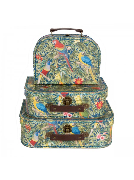 set di 3 valigie mappe vintage
