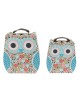 set di 2 valigie gufetti theme