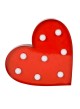 Cuore rosso a led da parete