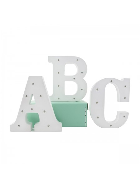 Decorazione Alfabeto con luci led