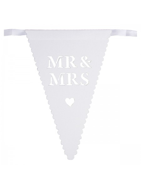 Bandierina matrimonio Mr & Mrs