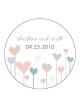 stickers con disegno cuori