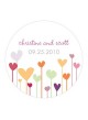 stickers con disegno cuori