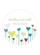 stickers con disegno cuori