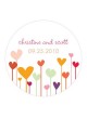 stickers con disegno cuori