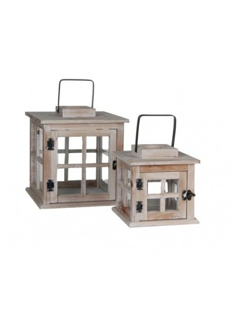 Set lanterne in legno