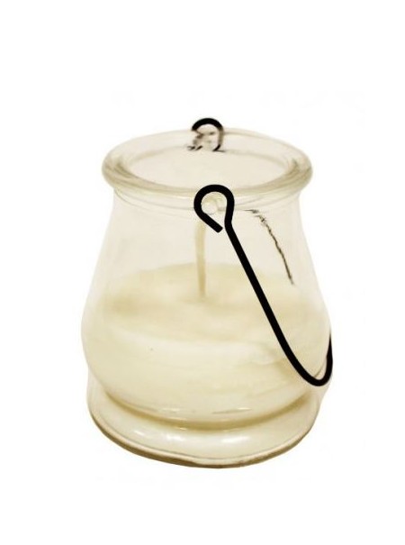 candela in vasetto di vetro