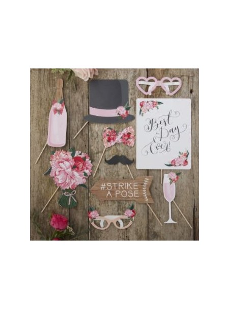 Kit photobooth wedding flowers