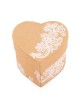 Scatola a forma di cuore con stampa pizzo vintage