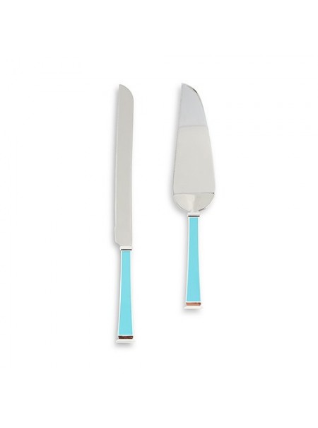 Set torta placcato argento "Something Blue"