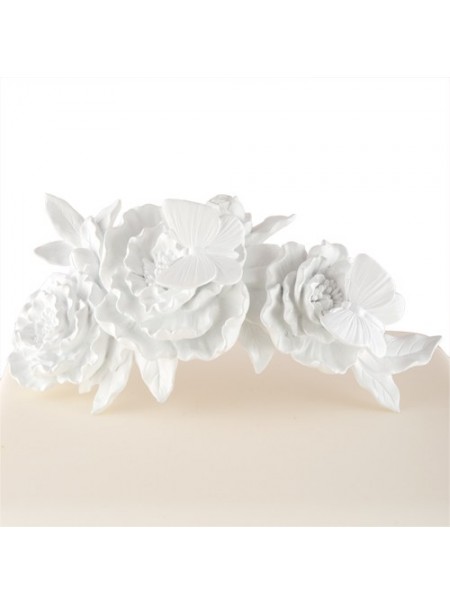 Cake topper fiori e farfalle