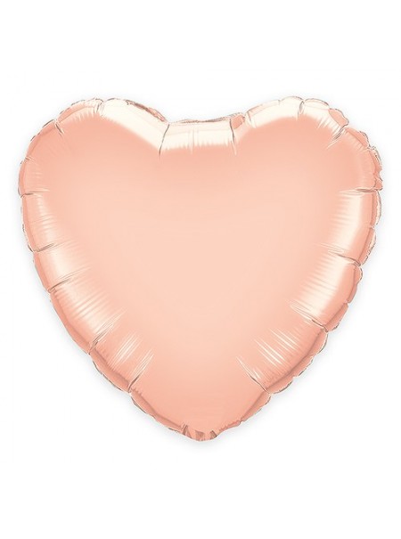 Palloncino cuore in lamina di oro rosa
