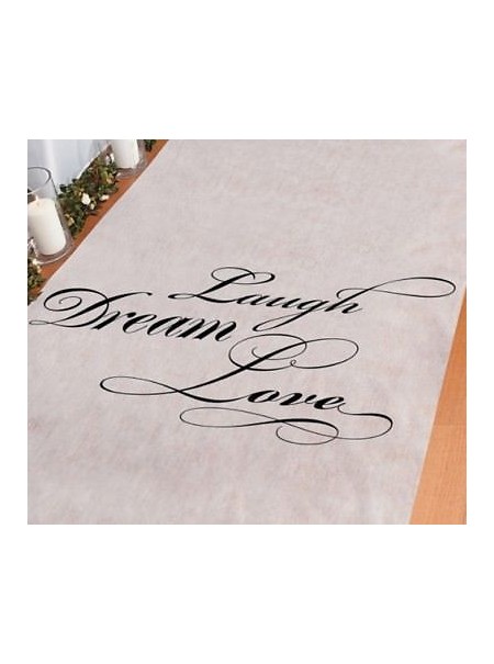 Tappeto passerella Laugh, Dream, Love