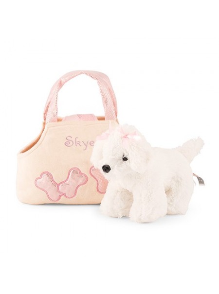 Peluche cagnolino con borsetta