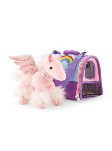 Peluche unicorno con borsetta