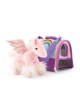Peluche unicorno con borsetta