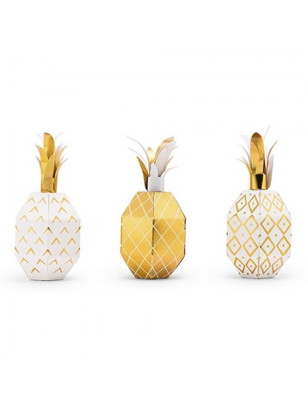 Scatole portaconfetti a forma di ananas