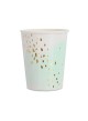 Bicchieri di carta blush and gold