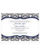 Love Bird Damask Invitation