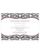 Love Bird Damask Invitation
