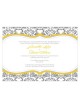 Love Bird Damask Invitation