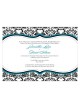 Love Bird Damask Invitation