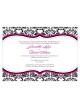 Love Bird Damask Invitation