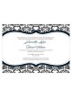 Love Bird Damask Invitation