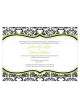 Love Bird Damask Invitation