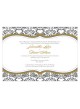 Love Bird Damask Invitation