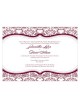 Love Bird Damask Invitation