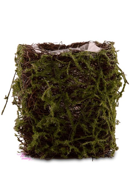 vaso faux muschio 