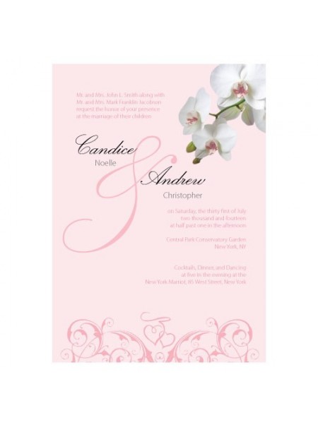 Invito classico orchidea