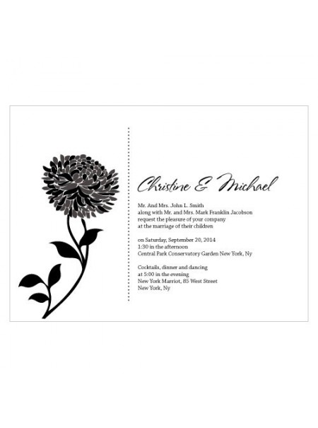 Zinnia Bloom Invito