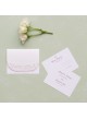 Schede accessori in rilievo laser Eleganza floreale con personalizzazione