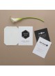 Schede accessori in rilievo laser Art Deco con personalizzazione