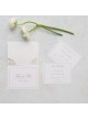 Schede accessori con impresso laser Pearl Romance con personalizzazione